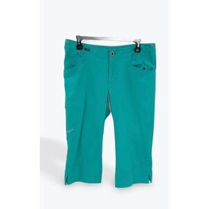 Patagonia Women's Green Cropped Hiking Pants Outdoor Capri Size 10